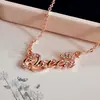 Colar coreano comércio exterior quente colar curto com letra corrente clavícula feminino atacado fábrica de colares queen estoque
