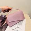Bolsa Quadrada Pequena Simples Feminina 2024 Verão Nova Moda Bolsa de Ombro Cor Sólida Bolsa Casual Bolsa Retro Crossbody Bag