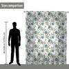 1 pieza nueva mosquitera con patrón de flores impresión digital 3D directo de fábrica decoración dormitorio sala de estar mosquitera con barra para colgar
