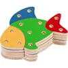 Brinquedo para montar Peixe MDF Encaixe/Ajuste 16 Peças