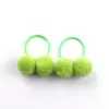 Elásticos de Cabelo Pequenos com Pompons para Crianças, Estilo de Exportação, Acessório de Cabeça Fofo para Bebês e Crianças Pequenas, Acessórios de Cabelo para Meninas Que Não Danificam o Cabelo, Adequado para Rabos de Cavalo Duplos