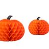 Bola de Panal de Calabaza Halloween Decoración Colgante de Papel 3D Otoño Acción de Gracias Centro Comercial Ventana Techo Bola Decorativa de Papel