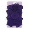Set de 3 Piezas de Diadema para el Cabello de Nylon de Alta Elasticidad para Niños, Accesorios para la Cabeza, Diadema de Flor con Lazo de Donut para Fotos de Bebé