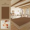 Alfombra para Sala de Estar 2026 Modelo Nuevo Lujo Ligero Sensación de Alta Gama Dormitorio Estilo Wabi-Sabi Lavable y Limpiable Habitación Impermeable y Resistente a Manchas Felpudo para Piso