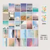 30 cartões decorativos criativos com designs inspirados no vento, paisagens naturais simples, artísticas e bonitas, perfeitos para os alunos usarem em projetos de parede cultural DIY