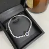 Versa Nova Celebridade Online Cor Vibrante Tesouro Pulseira Feminina Folheado a Ouro 18K Moda Nicho Elegante Calcedônia Verde Joia de Mão