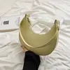 Bolsa vintage estilo coreano 2026 verão nova moda tendência cor sólida bolsa de ombro simples para o dia a dia bolsa de axila