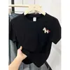 Camiseta de Manga Corta con Estampado de Ponis de Dibujos Animados para Mujer Talla Grande, Principios de Primavera 2026, Talla Grande, Adelgazante, Cuello Redondo