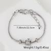 Distrito Lu nueva moda creativa pulsera linda cobre chapado liso pulsera con imagen geométrica mujeres distribución al por mayor