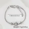 Pulseira de Cobre Banhado Exquisita Simples Versátil Popular em Vendas Transfronteiriças Pulseira de Prata da Moda Personalizada Pulseira Feminina com Zircônia