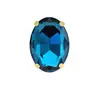 Broca de garra de cristal oval em forma de ovo de cristal de vidro furadeira costurada à mão material para acessórios de vestido de noiva acessórios de cabelo