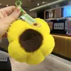 Suerte Colgante de Peluche de Caqui Llavero Adorno Caqui Suerte Colgante para Coche Adorno de Piel Sintética de Conejo Regalo