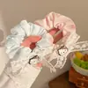 Lindo Encaje de Dibujos Animados Kt Diadema para el Cabello Lazo Dibujo Animado Linda Diadema de Niña Dulce Goma para Cola de Caballo Accesorios para el Cabello