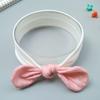 Diadema para bebé europea y americana Tocado de orejas de conejo de algodón Diadema para bebé Accesorios para el cabello anudados Fabricantes transfronterizos de niñas