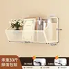 Estante de almacenamiento de pared para dormitorio, no requiere taladro, cesta colgante para cabecera de cama, solución de almacenamiento de doble capa para habitaciones de dormitorio