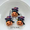 Accesorios de resina para Halloween, vampiro, fantasma, calabaza, murciélago, horquilla para el pelo, anillo, accesorios hechos a mano