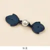 Botón de Hebilla Cheongsam Corazón de Melocotón Perla Mariposa Cola Larga Hebilla de Una Palabra Hebilla Decorativa Tejida a Mano Estilo Antiguo Accesorios de la Dinastía Han