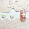 Nuevas Decoraciones de Uñas Trendy de Plumeria, Mezcla de Flores Pequeñas de Color Puro, Lindas Piezas DIY de Resina para Uñas y Accesorios para el Cabello