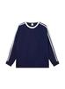Outono e Inverno Novo 7A Antibacteriano Pesado Tendência Algodão Conjunto de Três Peças Raglan Barra Redonda Gola Redonda Moletom Estilo Americano Retrô Solto Top Manga Longa