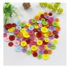 Botones de color caramelo niños de preescolar DIY botones hechos a mano borde fino de color botones de color de cuatro ojales