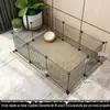 Recinto para filhotes de estimação com painéis de grade criptografados, gaiola modular para chinchilas, coelhos, esquilos, pequenos animais de estimação e filhotes, à prova de fuga