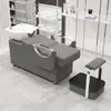 Cama para Lavar el Cabello de Salón de Peluquería Estilo Celebridad de Internet Semi-Reclinable Lavabo Profundo Cama para Lavar el Cabello Salón de Peluquería Cama para Enjuagar Cama para Cuidado y Crecimiento del Cabello