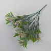 Flores Artificiais para Exterior, Plantas Verdes Simuladas Falsas, Folhas de Bambu, Gipsofila, Decoração de Exterior, Gipsofila, Plantas Biônicas, Paisagismo de Janela