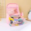 Bolsa de cosméticos de viaje transparente, práctica, para lavado, impermeable, portátil, de gran capacidad, bolsa de almacenamiento de gran apariencia, venta al por mayor