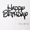 Decoración de Pastel Dios Masculino Feliz Cumpleaños Pollo Reina Negra Tarjeta Barba Papá Muy Guapo Enchufe Inglés