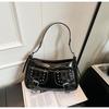 Bolso Cuadrado Pequeño de Alta Gama Transfronterizo 2025 Nuevo Bolso de Hombro de Moda Trendy Versión Coreana Ins Niche Sencillo Bolso de Axila para Mujeres