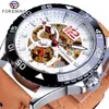 Nuevo Reloj Mecánico Automático Impermeable Casual de Moda para Hombre Estilo Europeo y Americano Forsining