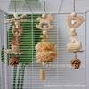 Juguetes para loros, juguetes para pájaros, juguetes para masticar para aliviar el aburrimiento, bolas de seda de hojas de maíz, mazorcas de maíz, guirnaldas de piñas naturales, decoración de jaulas para pájaros al por mayor