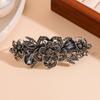Elegante Tocado de Clip Retro Horquilla para el Cabello para Mujer Corea del Sur Clip Superior Grande Clip Horizontal Clip de Primavera Horquilla para el Cabello para Mujer Parte Posterior de la Cabeza