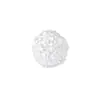 Plata Pura 999 Chapado en Plata Artesanía Fina con Diamantes 15mm Cuentas Espaciadoras de Hortensia Pulsera DIY de Cristal Blanco Accesorio de Plata Bola de Flor
