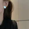 Pendientes de Plata de Ley S925 Flor Cepillada para Mujer, Diseño de Nicho con un Toque de Alta Gama, Estilo Ins Minimalista