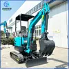 Excavadora pequeña tipo oruga una máquina multiusos agrícola huerto invernadero máquina de gancho pequeño máquina de gancho especial de ingeniería