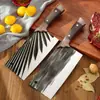 Personalizado con Logo Impreso, Cuchillo de Cocina Afilado, Cuchillo para Rebanar Forjado, Auténtico Cuchillo de Cocina Hecho a Mano Longquan, Cuchillo para Picar de Acero Inoxidable para el Hogar
