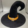 Sombrero de Halloween Sombrero de Bruja de Halloween Sombrero de Pico con Cinta Negra y Hebilla Plateada Sombrero de Carnaval Sombrero para Disfraz de Festival