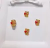 Accesorios de Arte de Uñas de Dibujos Animados de Resina de Moda Conejo Lindo Perro Canela Oso Pendientes DIY Venta al por Mayor