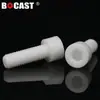 Parafusos de Cerâmica de Zircônia São Resistentes a Altas Temperaturas e Resistentes à Corrosão Parafusos com Cabeça Sextavada Externa/Interna M3-M8 Adequados para Aplicações de Nova Energia
