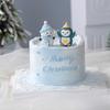 Copyright Natal Ins Bolo Decoração Estéreo Boneco de Neve Pequeno Pinguim Enfeites Inverno Natal Aniversário Vestido Plugin