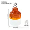 Bombilla de Luz de Carga DC Naranja, Luz Ultra Brillante Tipo C USB para Acampar al Aire Libre, Lámpara de Iluminación de Carga Dob para Emergencias por Apagón