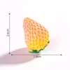 Micro-paisaje simulación fruta fresa burbuja espinosa modelo DIY bolsa ciega accesorios accesorios colgantes miniatura mini adornos pequeños