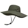 Sombrero de Sol Grande para Montar Protección Solar Sombrero de Sol Informal para Exteriores Sombrero de Pesca Sombrero de Vaquero Occidental de Verano para Hombre Sombrero de Sol de Montañismo de Secado Rápido