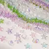 Electrochapado de Vidrio Estrella de Mar Ab Starfish Cuentas Concha Pez Pequeño Cuentas Sueltas Pulsera de Cuentas para Manualidades DIY Pulsera Collar Material para Joyería