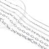 Material diy aço inoxidável 304 aço titânio corrente chaveiro corrente outdoor corrente de bolsa joias corrente fina