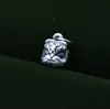 Plata Pura S999 Retro 3D Plata Dura Estilo Chino Pixiu Bestia Auspiciosa Cabeza de León Colgante Collar Pulsera Accesorios de Plata