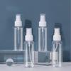 Spot 100ml transparente tipo prensa atomizador desinfetante frasco subembalagem plástico hidratante contínuo frasco spray pequeno frasco spray