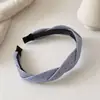 Diadema retorcida de lunares suave para coronilla alta, diadema versátil para uso diario para mujer, nuevo modelo 2026, accesorio externo para el cabello