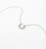 Collar de herradura de lujo ligero y de alta gama para mujer, diseño nicho, temperamento, cadena de clavícula en forma de U, moda, ventas directas de fábrica